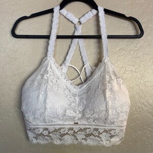 JadyK Juliette Deluxe Racerback Lace Bralette 
In White 
581